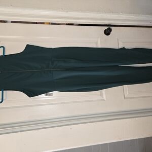 Charlotte Russe Green Sleeveless Jumpsuit